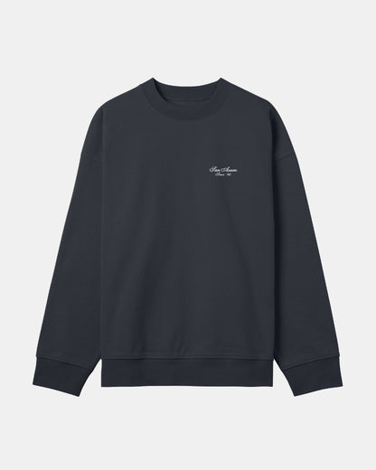 The Essential Script Sweater | Grey